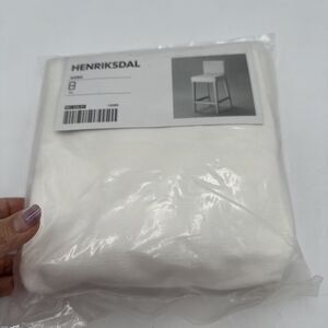NEW IKEA HENRIKSDAL COVER Bar stool Slipcover White Gobo 901.556.91